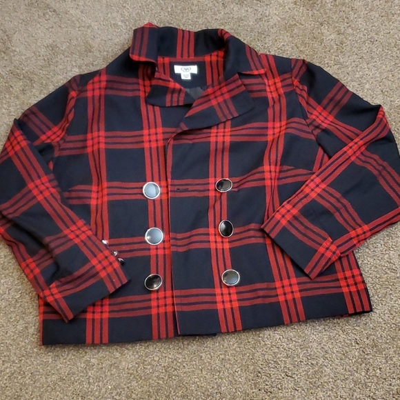 Cato Jackets & Blazers - 18/20W CATO Red/Black Jacket